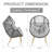 Chaise de hamac de patio avec coussin Azuredee-711658812-711777715