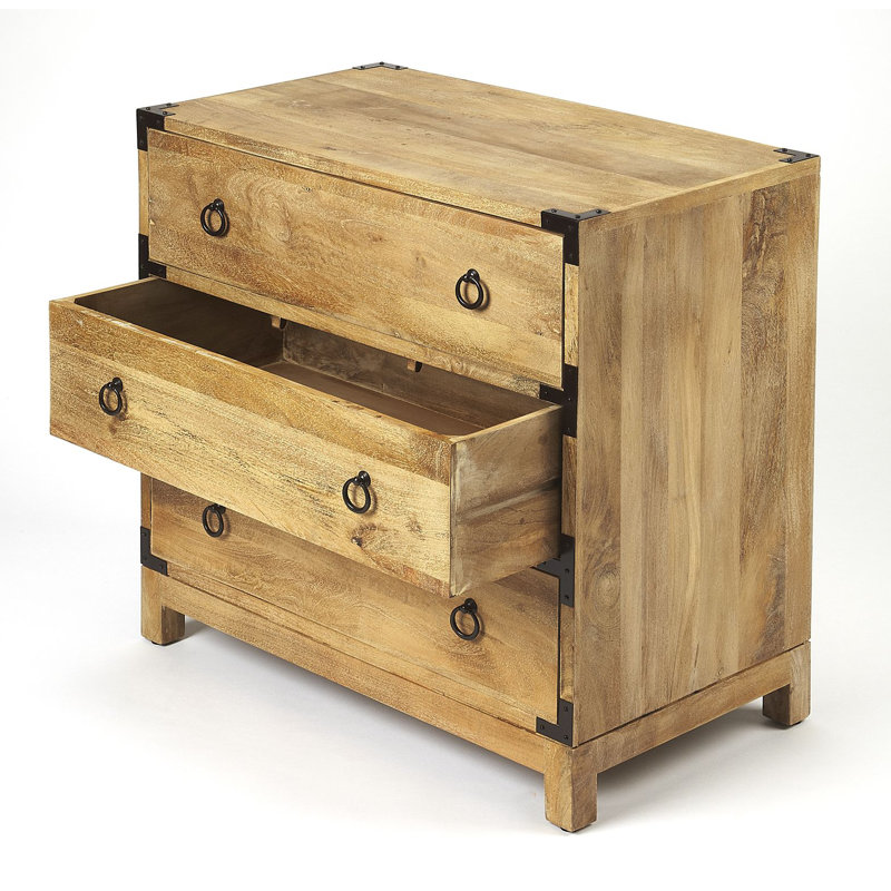 71 cm W Chest of 3 Drawers, Natural