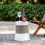 Table d'appoint en corde tissée avec base robuste