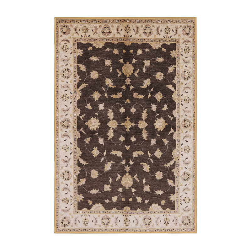 Tapis beige / brun Castelli, Rectangle 8 pi x 10 pi