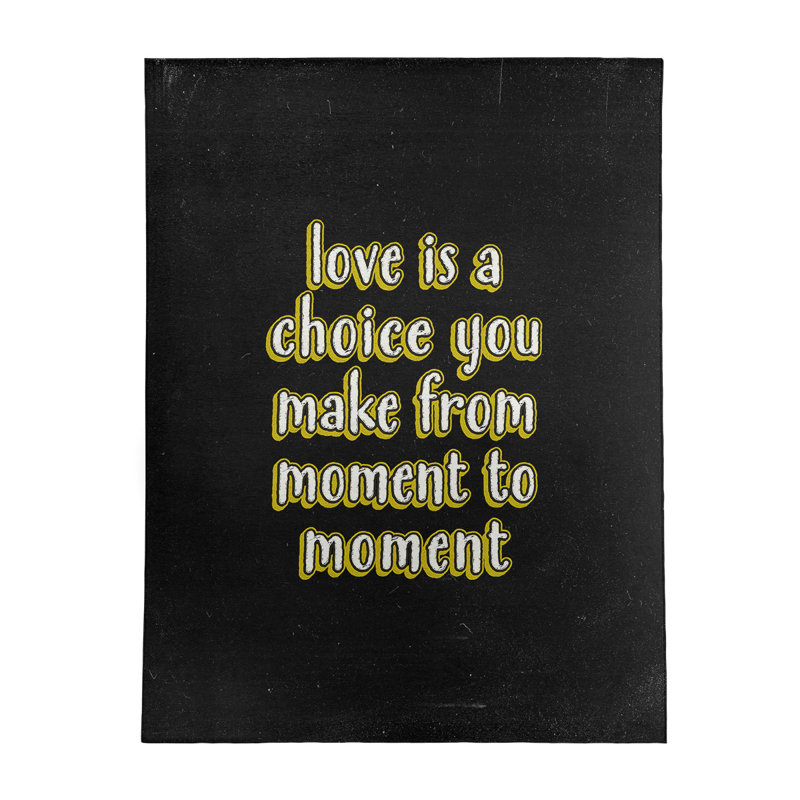 Quotes Chenille Indoor Rug, Rectangle 5' x 7'
