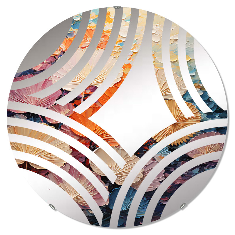 Coastal Harmony Dreamscape - Miroir décoratif Baptist Fan | Rond, 23,6 po x 23,6 po