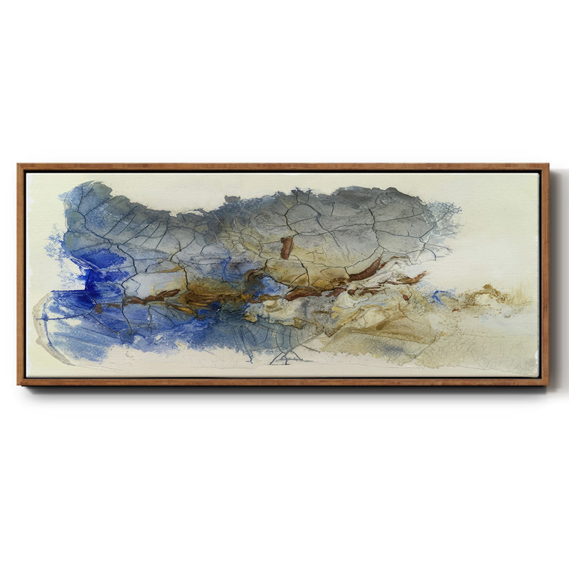 Golden Cleft I - Framed Canvas