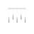Gaelle 5 - Light Chrome LED Cluster Pendant