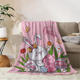 Spring Summer Throw Blanket Twin Size Farmhouse Summer Theme Blanket Floral Throw Blanket for Couch Sofa Bed Soft Cozy Fuzzy Plush Fleece Blankets Blanket 60x80
