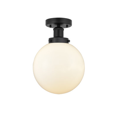 Alphonsa Glass Semi Flush Mount