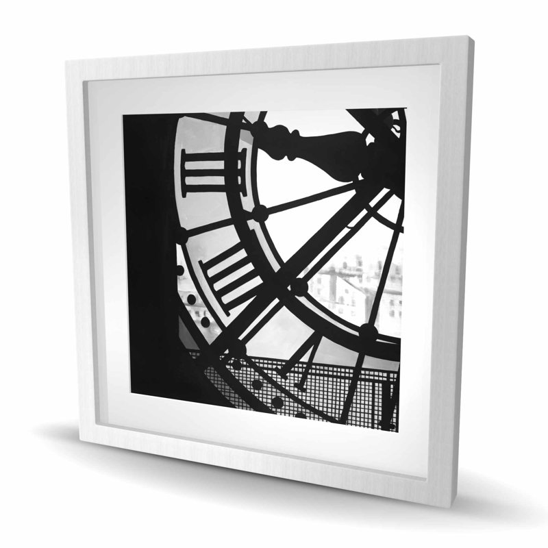 Horloge au musée d'Orsay - reproduction encadrée avec passe-partout | Décoration intérieure