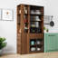 Grande armoire de rangement en bois 71 po pour entrée multifonctionnelle moderne-1526547528