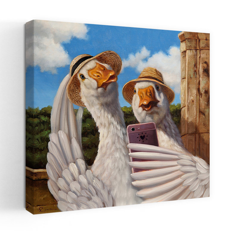 «Duck Face», art urbain contemporain, H 18 po x l 18 po
