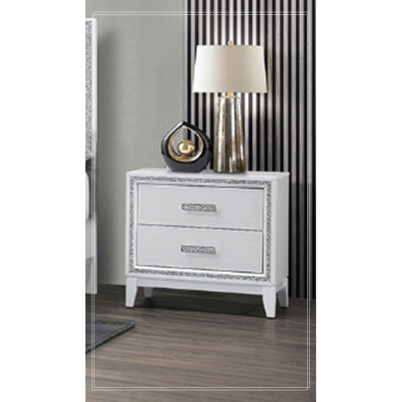 Table de chevet almeria, Blanc