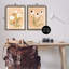 Wildflower & Daisy Treasures, ensemble de 2 toiles flottantes encadrées dorées, design par Katrina Pete-83766051-83766050