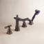 Garniture de robinet de baignoire romaine avec douchette Victorian-11186805