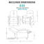 Fauteuil inclinable manuel de 31 po Marena-132221346