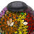 9"H Solar-Powered Leaf Gazing Globe with Stand