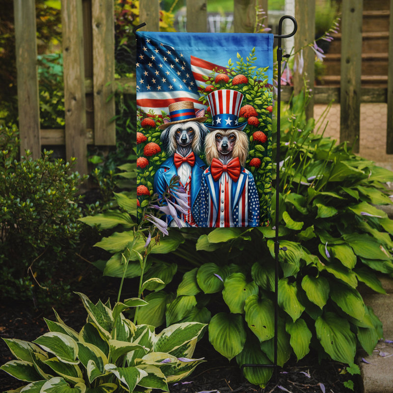 Drapeau All American Garden, Chien chinois à crête