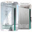 Porte de douche à double glissière en aluminium brossé de 55 po à 60 po x H 60 po en or brossé avec verre trempé givré de 1/4 po