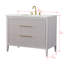 Meuble-lavabo simple 42 po avec plateau en pierre reconstituée Bilroy Egremt-910165899