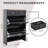 32.68" Farmhouse Shoe Cabinet for Entryway with 2 Flip Drawers and 2 Storage Drawers, Slim Narrow Shoe Storage Cabinet, Black Entryway Shoe Organizer-2077170806