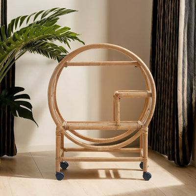 Bourbeau Solid Wood Bar Cart