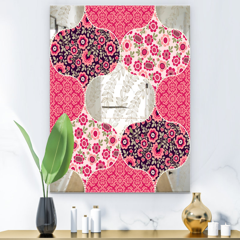 Miroir d'appoint sans cadre Patchwork Mid-Century, H 39,4 po x l 29,5 po