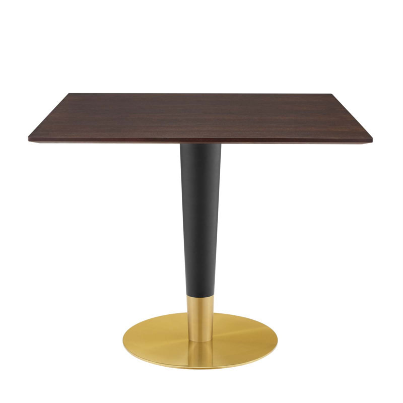 Zinque Square Dining Table, White, 35.5" W x 35.5" L