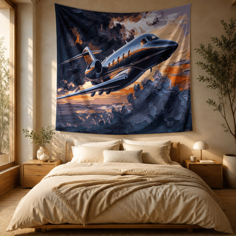 Tapisserie murale Trans Jet, 51 po x 60 po