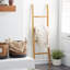 Échelle à 4 tablettes en bois de teck fabriqué à la main 18 po x 2 po x 59 po-532610942