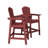 Wolak HDPE Outdoor Adirondack Chair Set With Detachable Tray-920299646