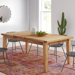 Cumbria Aspen Extension Dining Table with Butterfly Leaf, Antique Natural