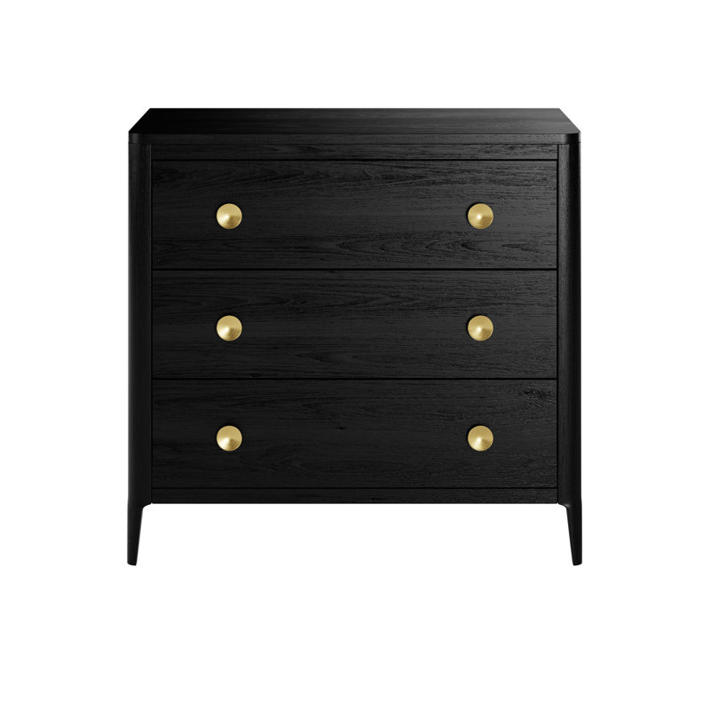 Alivya 90cm W 3 - Drawer Chest of Drawers