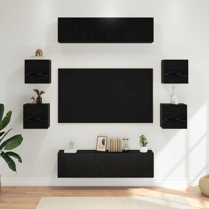 Unfinished Entertainment Centre for TVs up to 49" with Fireplace Included, 11.81'' H x 70.87'' L x 11.81'' W