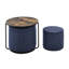 Table multifonctionnelle bleu foncé avec rangement et console de jeu polyvalente et fonctionnelle-1020674077