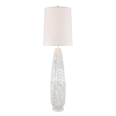 Lampe sur pied 1 lumière de 63 po Husk - blanc