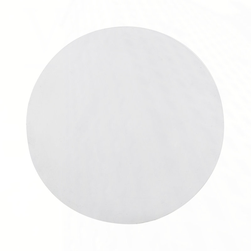 Jacqueline Round Concrete Outdoor Side Table , 15.5'' in. W 15.5'' in. D, White