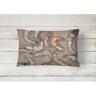 Shrimp Shrimp Throw Pillow