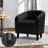 27”Wide Upholstered Solid Wood Barrel Accent Club Chair-1258697764