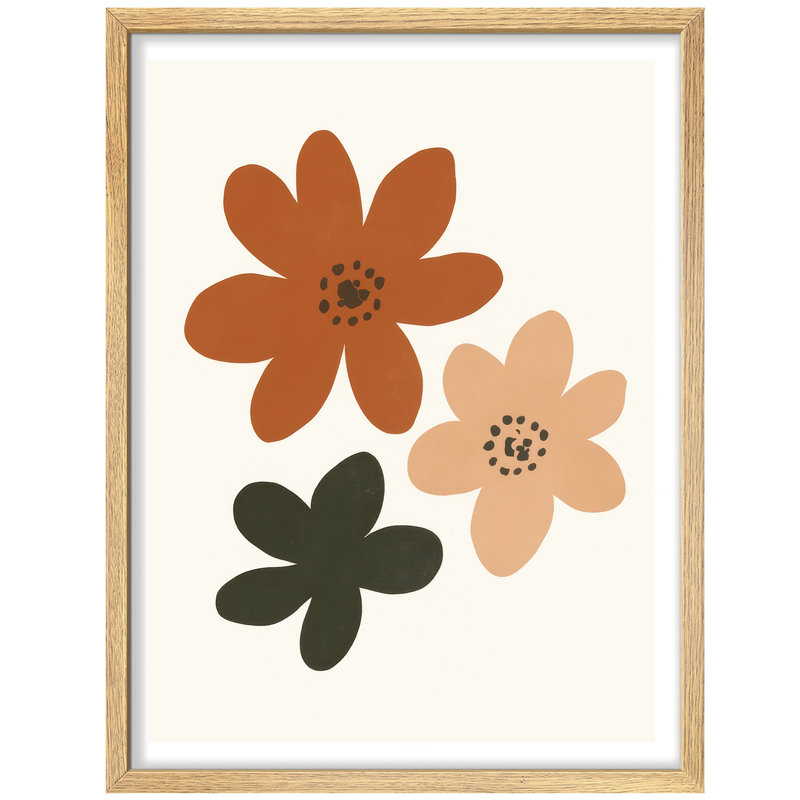 Reproduction d'art mural Mid-Century, Naturel, H 16 po x l 12 po