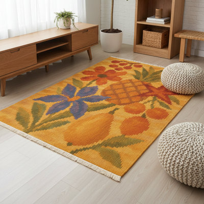 Tapis safran 5 pi x 8 pi