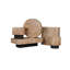 Table basse à piédestal en bois massif Camari-367320316
