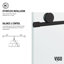 Elan 56-60" W x 76" H Sliding Frameless Shower Door with 3/8" Clear Glass-738997659
