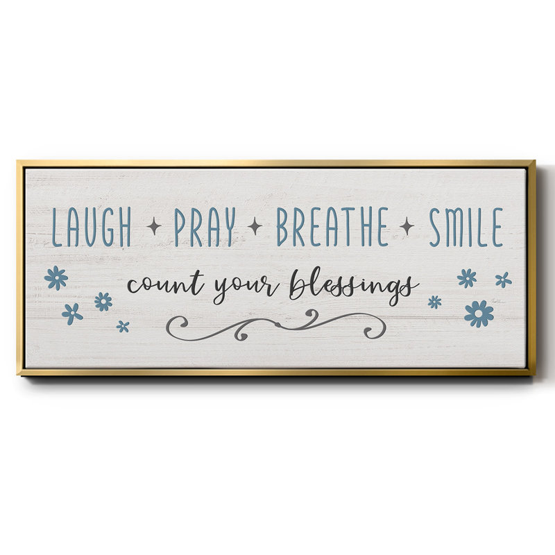 «Count Your Blessings», toile encadrée