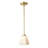 1-light Mini Pendant With Pyramid Shaped Etched White Glass Shade-1489877371
