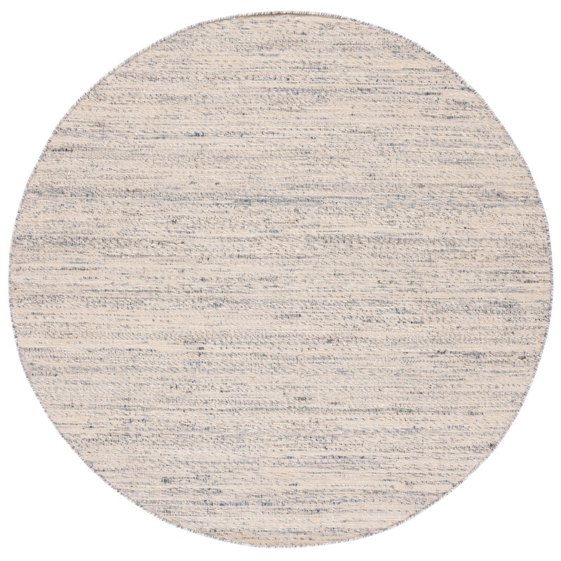 Solano Fiber 555 Area Rug In Beige/Blue, Round 6'