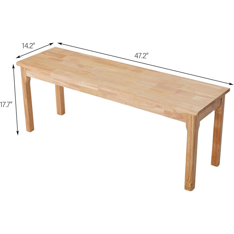 Wood Bench, Natural