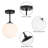 Andren Flush Light 1 Light Semi Flush Mount Ceiling Light, Globe Ceiling Light-1783668820