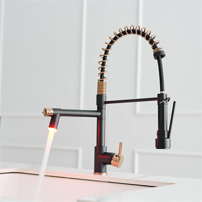 KIKO HOME Pull Down Kitchen Faucet Side Spray
