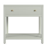 Nora 30 in. W Wood 1 Drawer Wide Nightstand with Shelf