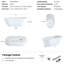 Baignoire de trempage ovale en acrylique 63 po 63 po, autoportante avec bonde centrale, offrant une baignoire autoportante écoénergétique en blanc brillant, double pour une rétention supérieure, courbes incurvées pour le corps