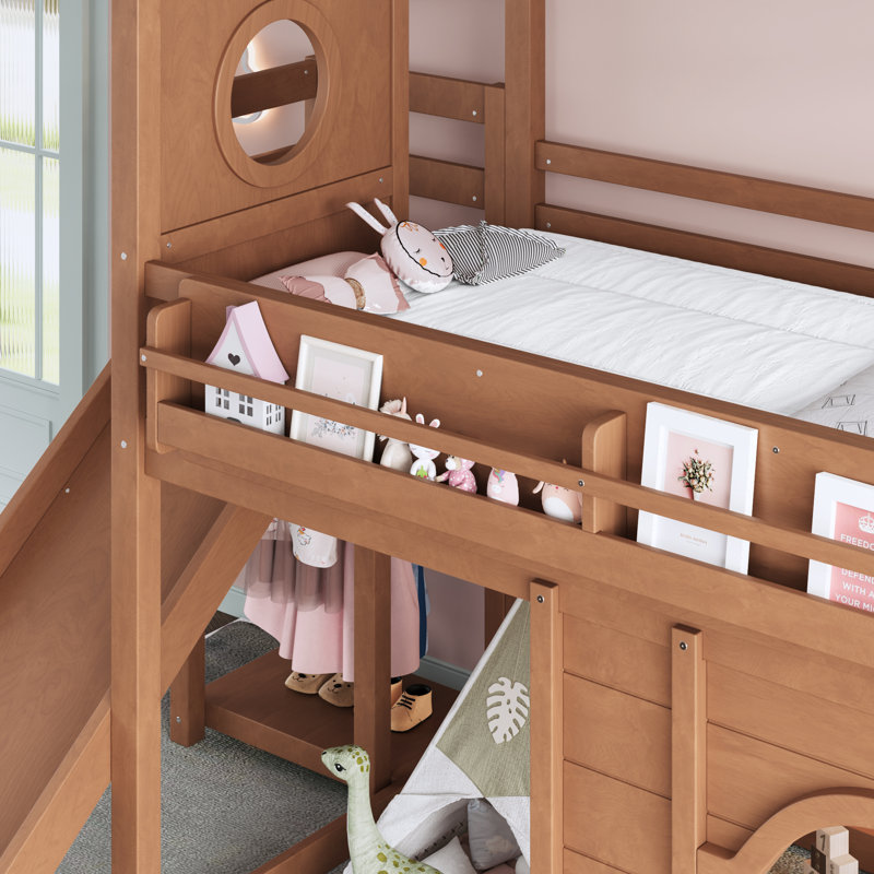 Lits multifonctionnels avec rangement, lit mezzanine simple en bois pour la maison
