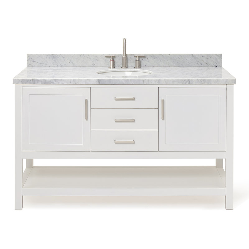 Bayhill 61'' W Single Vanity, White